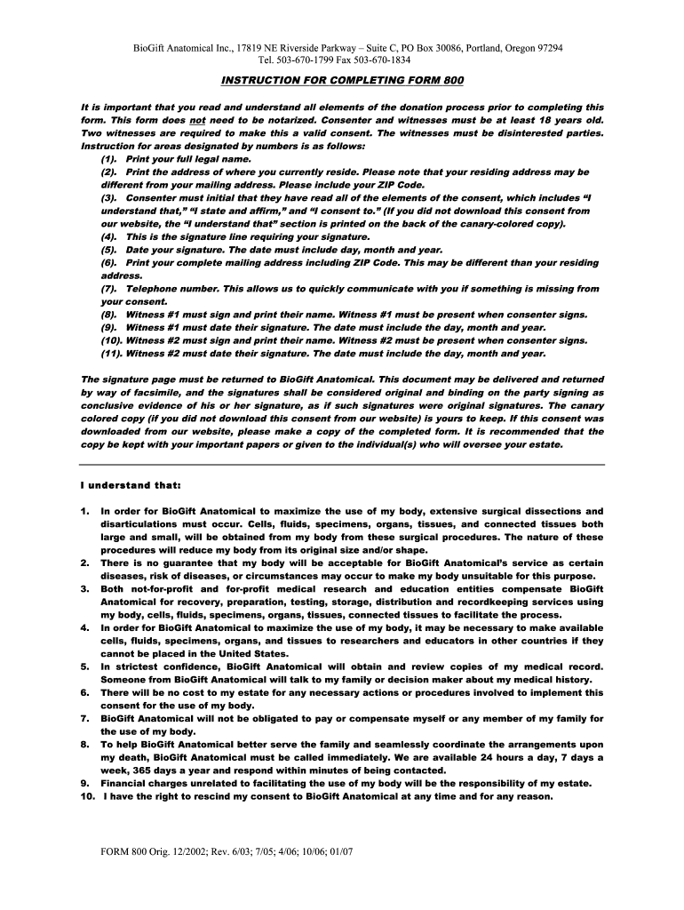  Biogift Anatomical 2007-2024