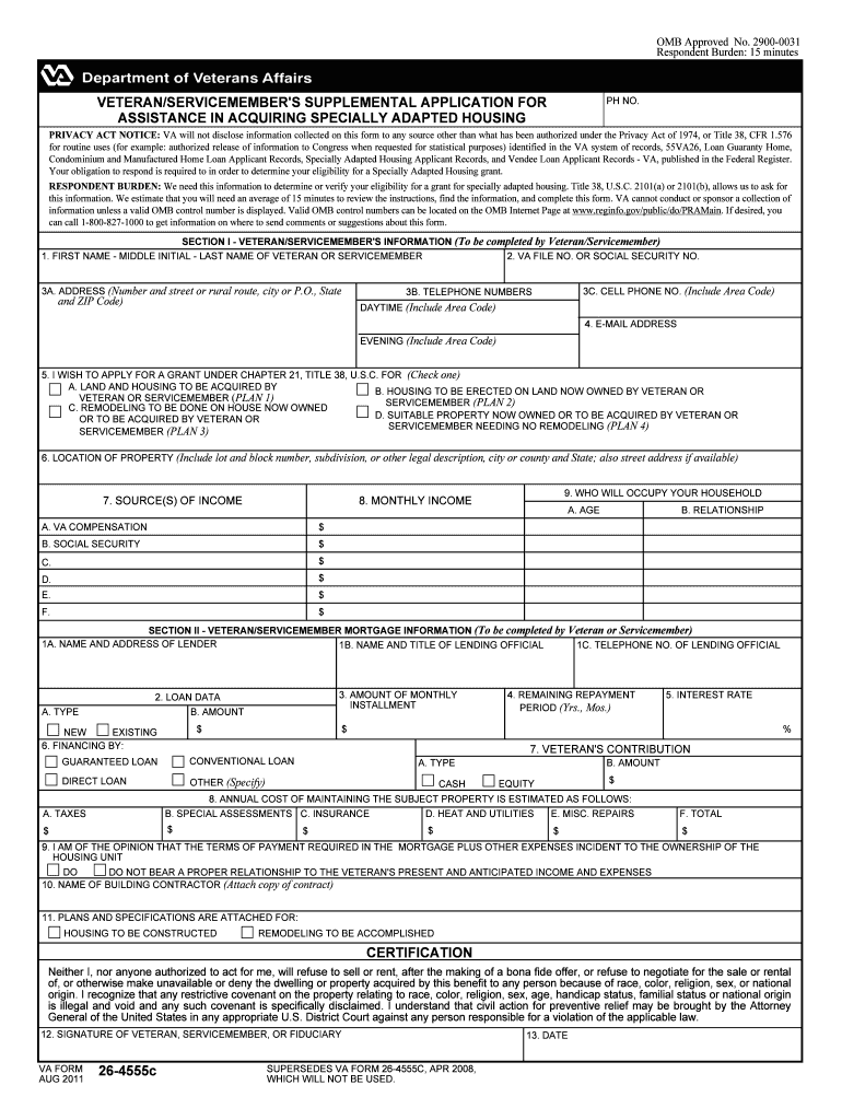 Vba 26 4555c Form