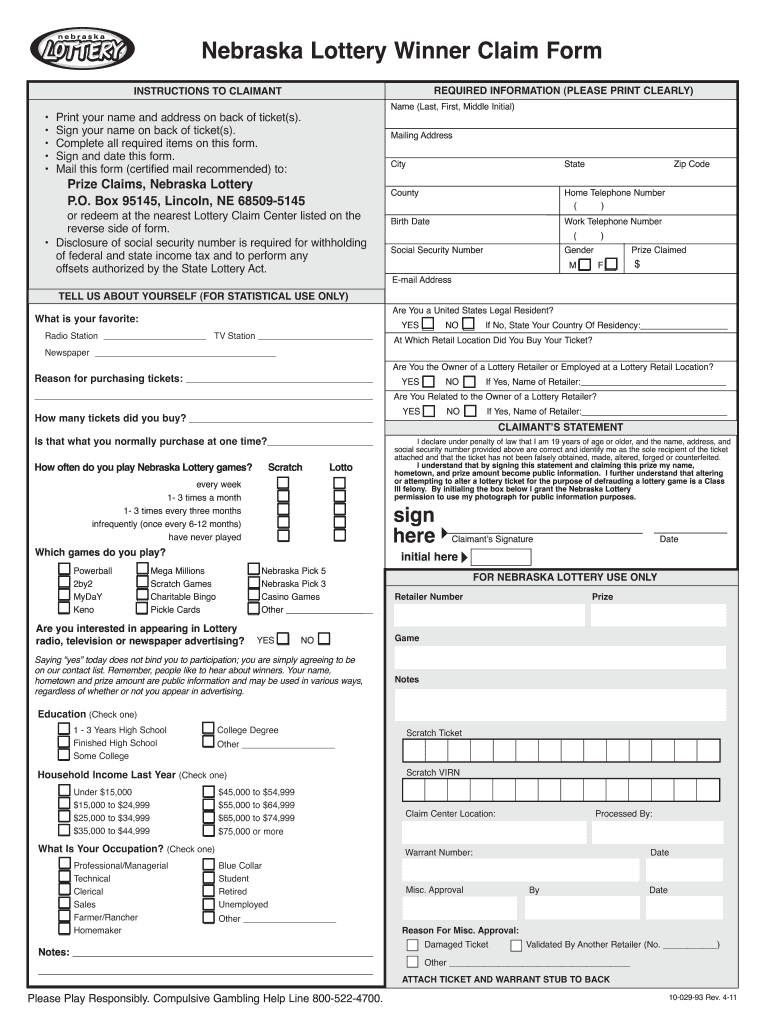  Lottery Ne Form 2019