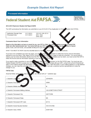 Sample Sar  Form