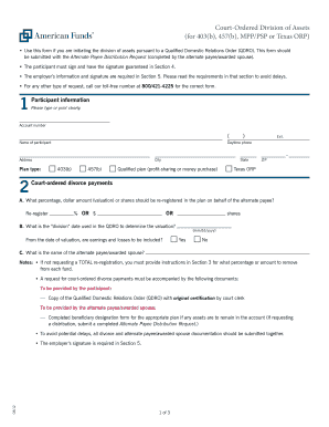 Printable Qdro Forms Texas