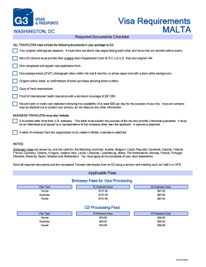 Malta Work Permit Application Form PDF