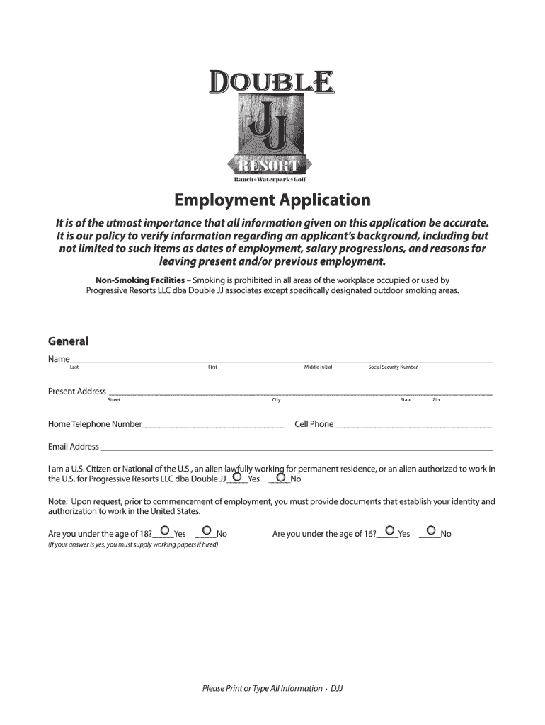  Double Jj Application Form 2010-2024