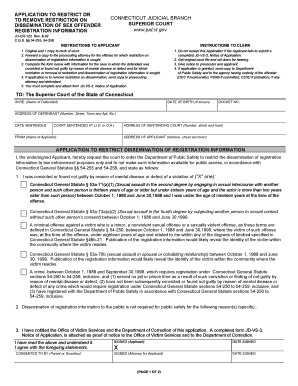 Connecticut Remove Registration Form