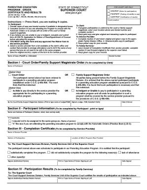 Get and Sign Ctparentingeducationprogram Form 2008