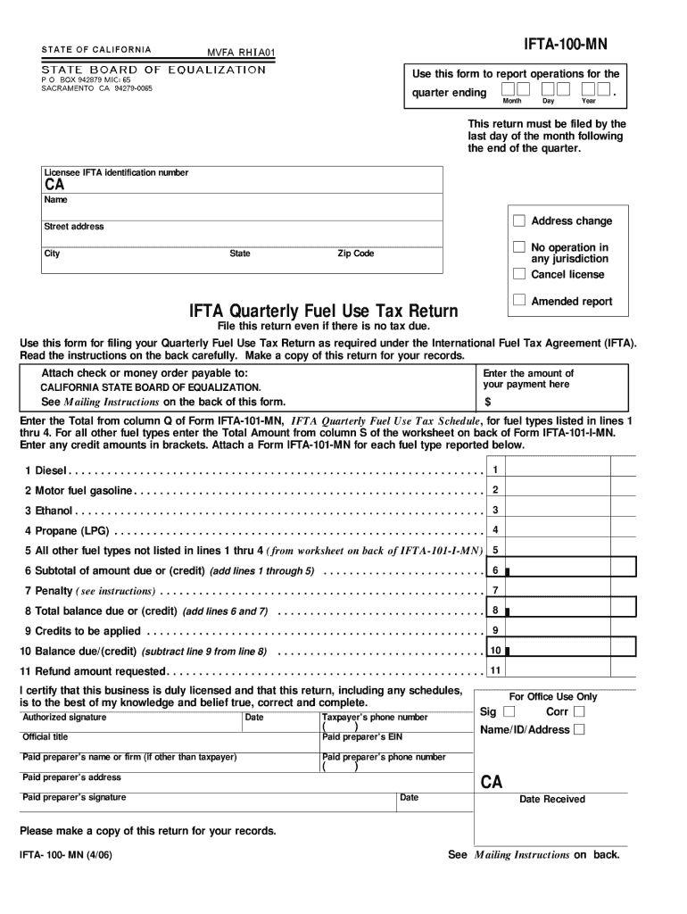 Get and Sign Ifta 100 Mn  Form 2006