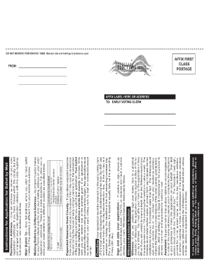  Electronic Application for Mail in Ballot for Texas Form 2011-2023