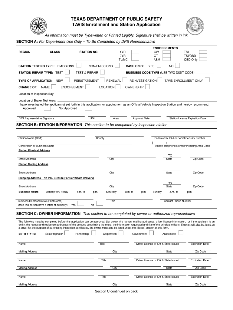  Texas Dps Form Vi 2 2006-2024