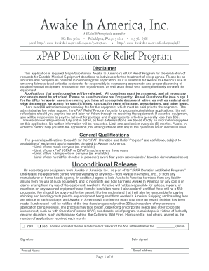 C Pap Relief Programs Form