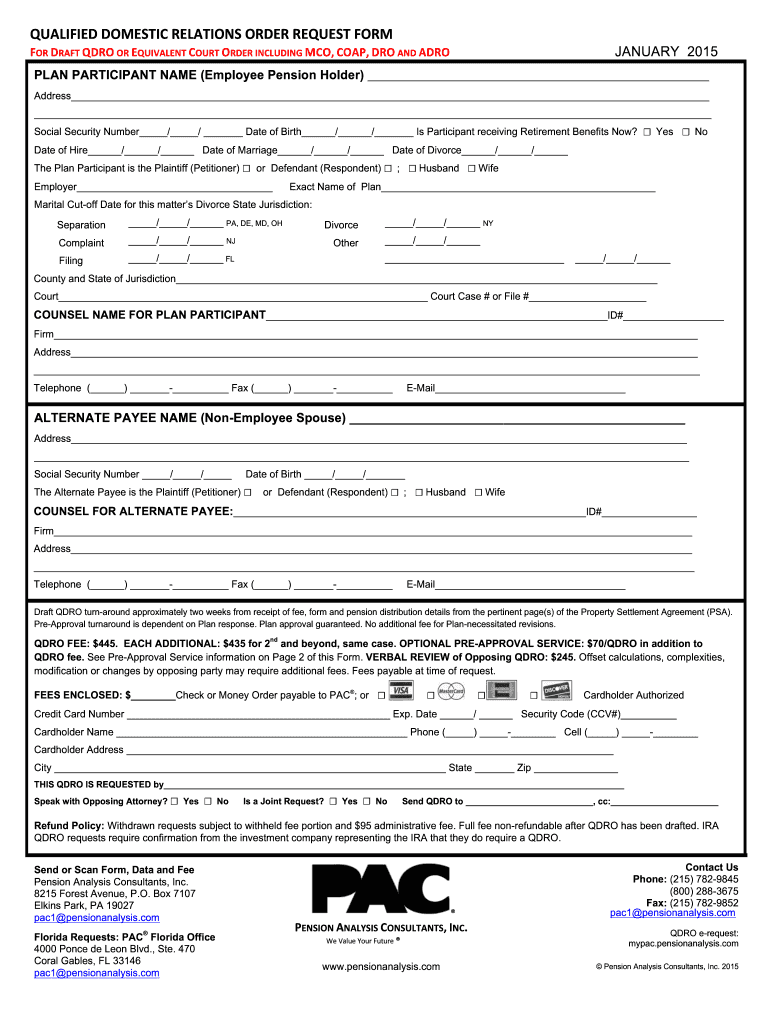 Printable Qdro Forms