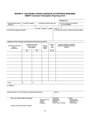 Minority and Women Owned Business Enterprise Guide Cbbep  Form