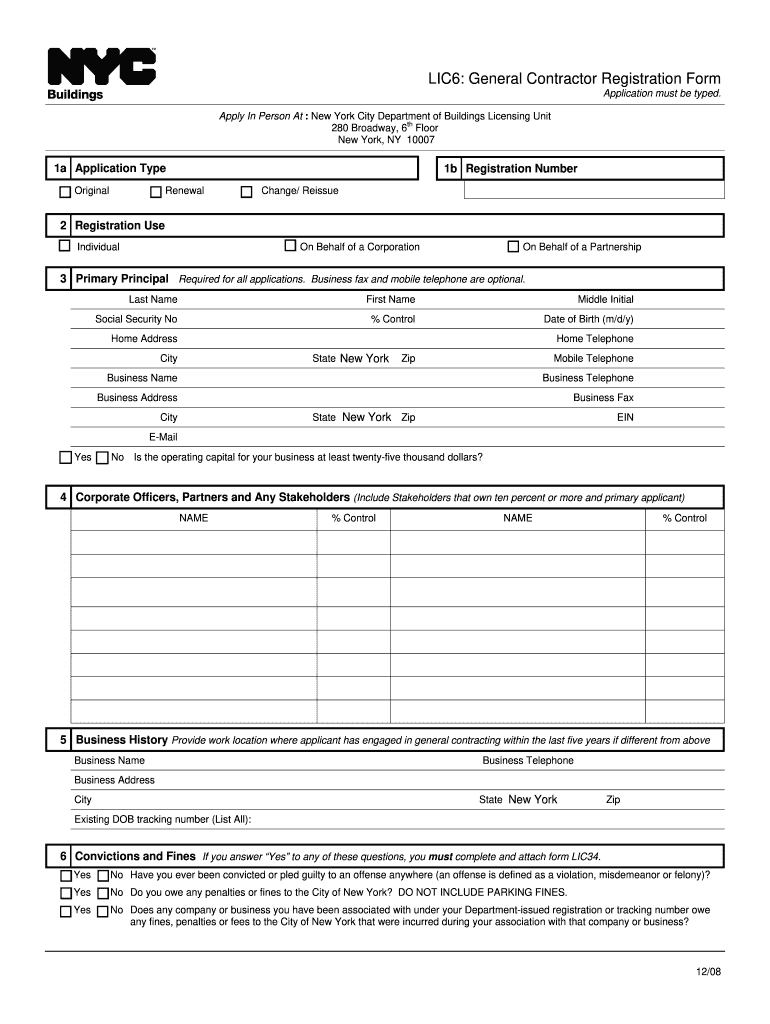 Get and Sign Lic6 2008-2022 Form