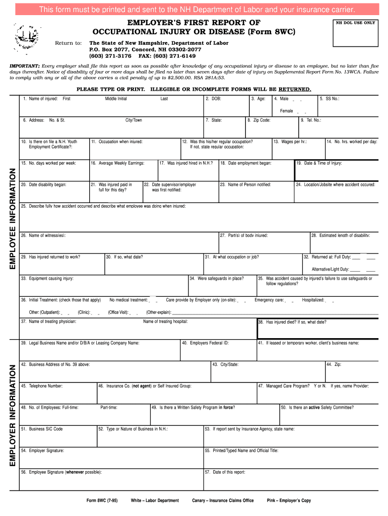 New Hampshire Labor Forms