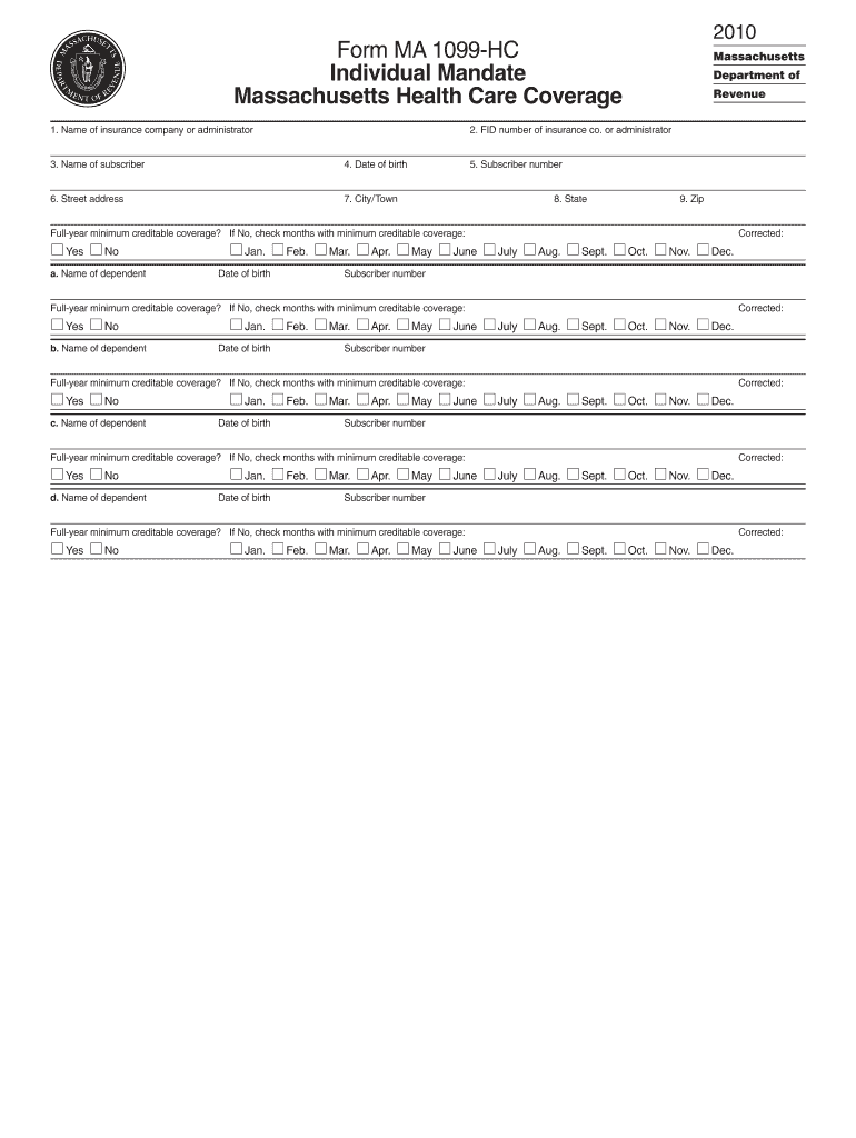 Harvard Pilgrim Federal Identification Number  Form