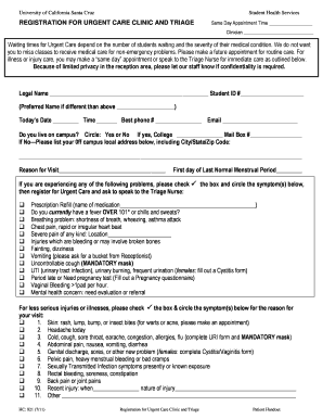 Triage Form PDF