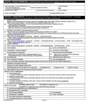 Mmac Change Request Form