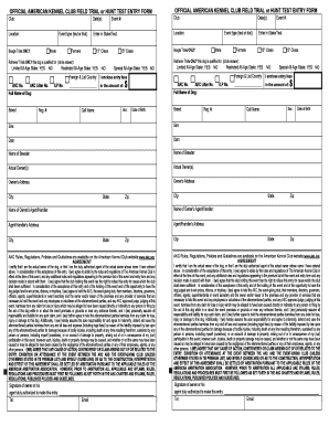 Akc Hunt Test Texas  Form