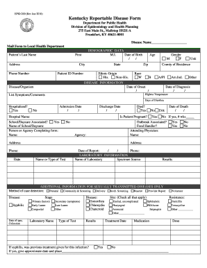 Epid 200  Form