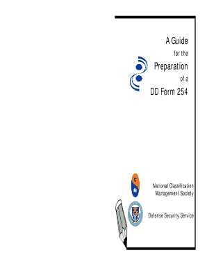 Dd254 Instructions  Form