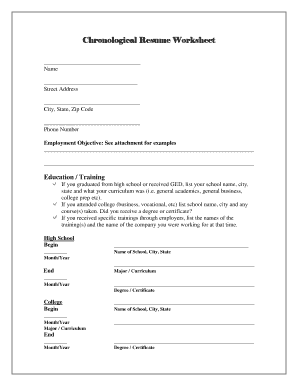 Fieldup Resume Form