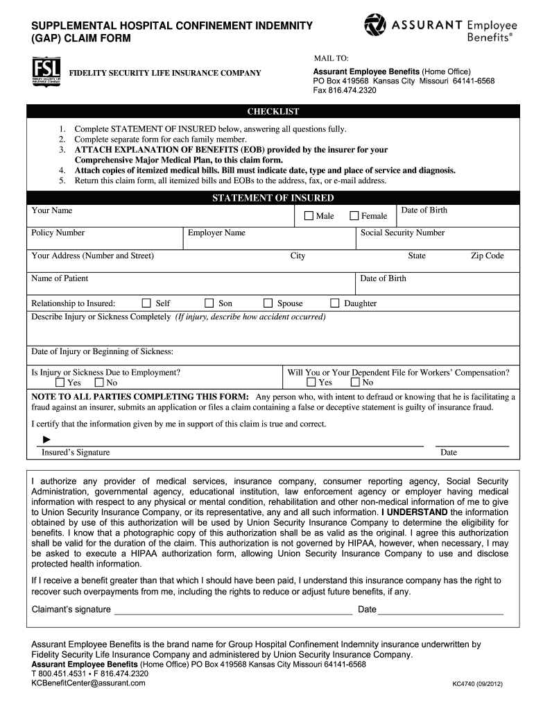 Get and Sign Assurant Gap 2012-2022 Form