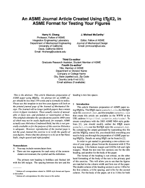 Asme Paper Example  Form