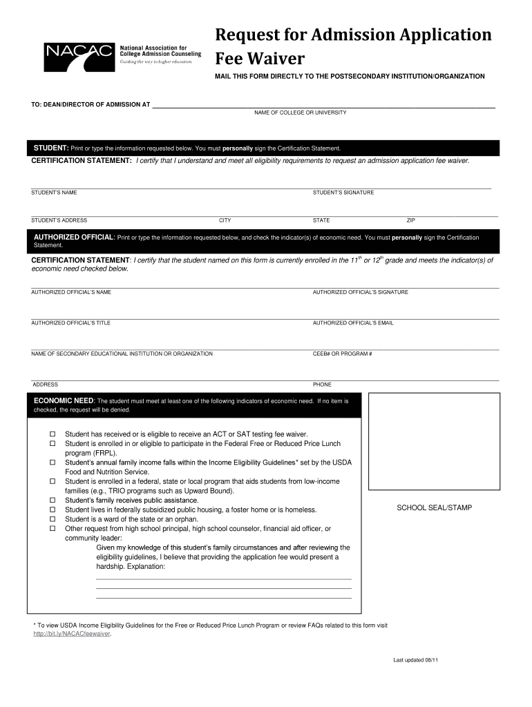  Ksu Fee Waiver 2011