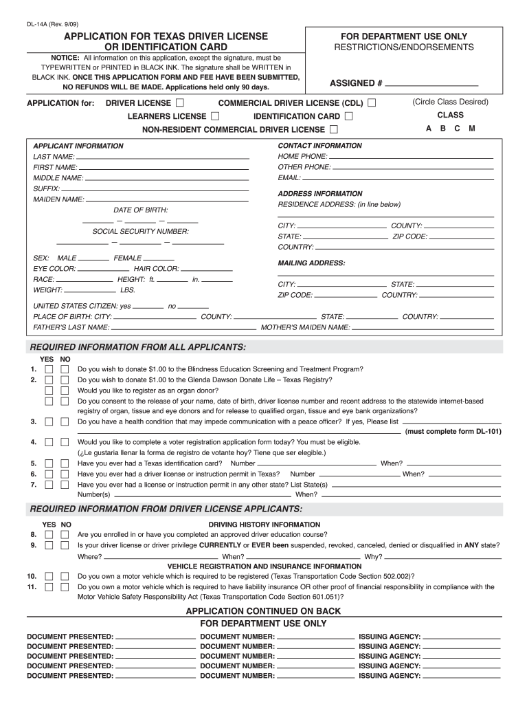 Get and Sign Driver License Application 2020-2022 Form