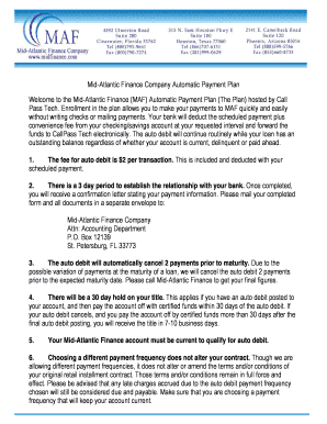 Mid Atlantic Finance Co Inc  Form