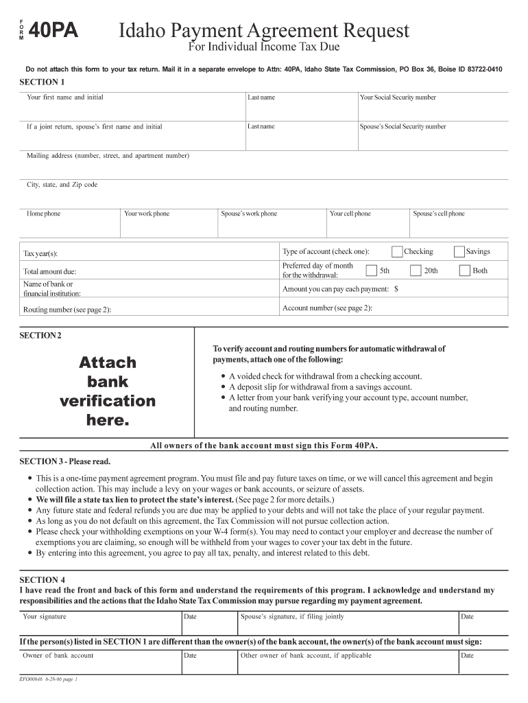 Form 40pa