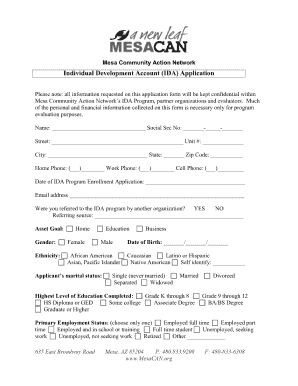 Mesacan  Form