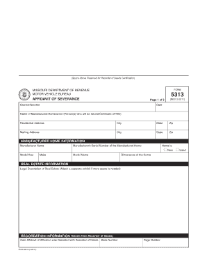 Missouri Department of Revenue Form 149