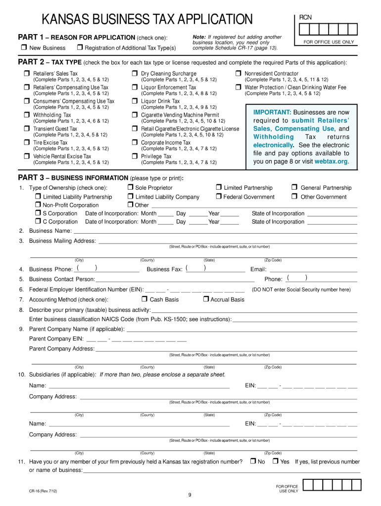  Kansas Tax Form 2020