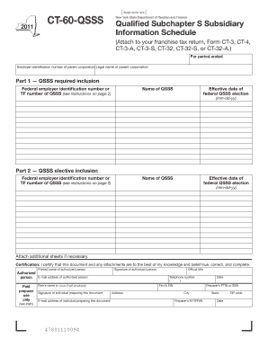 New York Ct 60 Qsss Form