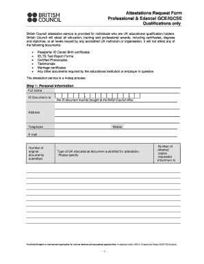 Professional Hours Request Form