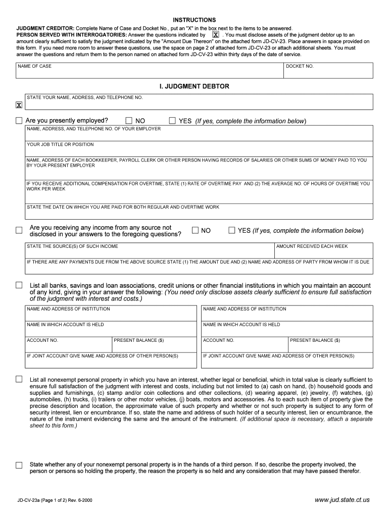 Jd Cv 23a  Form