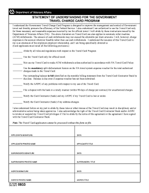 Va Form 0933