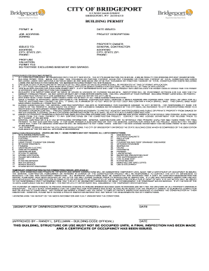 Where to Get a Building Permit in Bridgeport Wv  Form