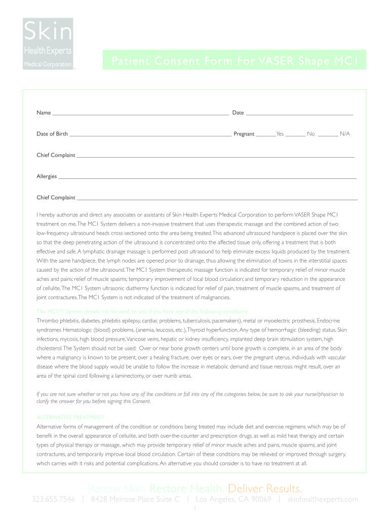 Telehtherapy Consent  Form