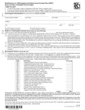 Building Service 32bj Srsp Rollover Contribution Form