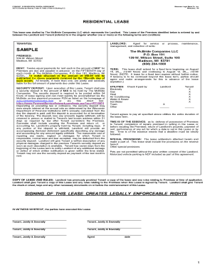 Form No 19 Residential Rental Agreement