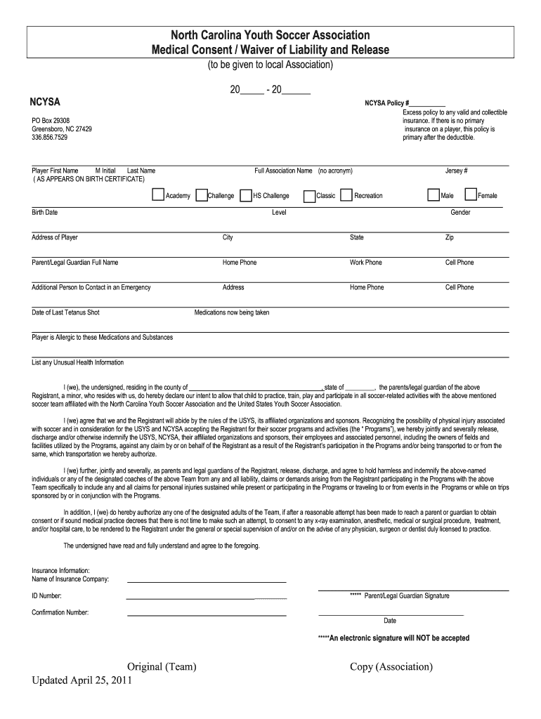 Athlete Consent Form 2011-2025