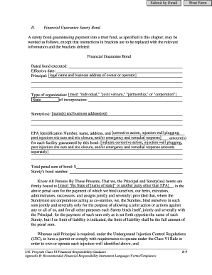 Financial Guarantee Bond Sample  Form