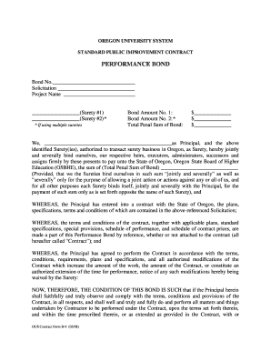  Performance Bond Format 2008