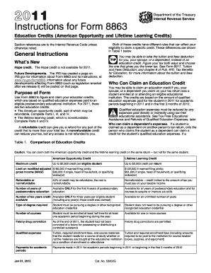 Form 8863 Instructions