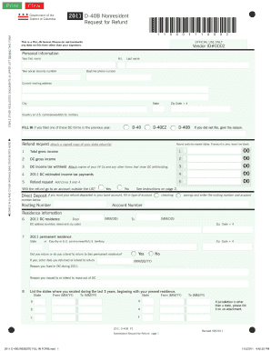 D 40b Form