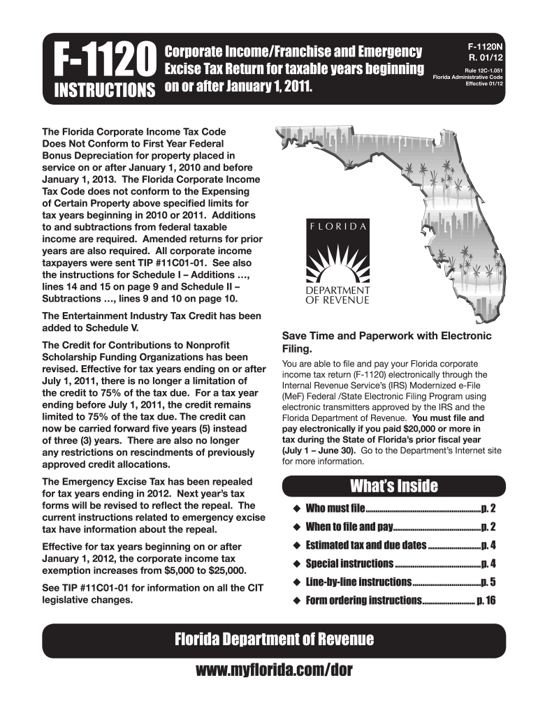  F 1120 Form 2020