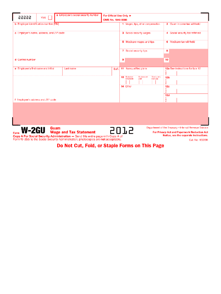 W-2GU form