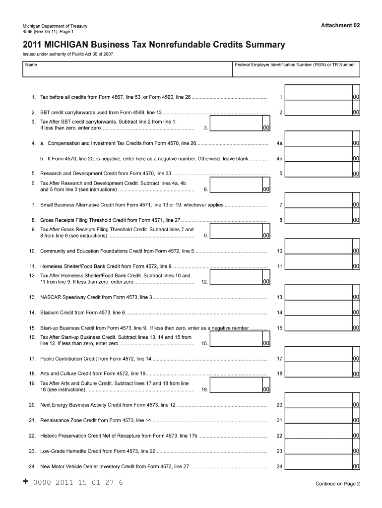 Michigan Form 4567