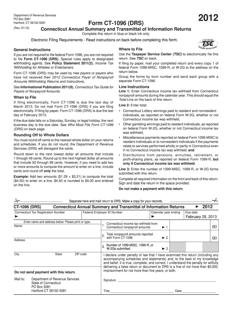  Ct 1096 Form 2020